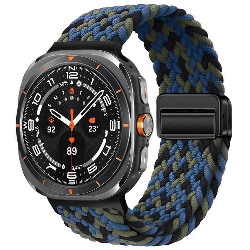 Плетений ремінець-петля для Samsung Watch 8/8Classic 40 44 мм Correa нейлоновий магнітний браслет для Galaxy Watch Ultra 1 2 47 мм ремінець Watch 8 Classic&Silver Connector
Плетений ремінець-петля для Samsung Watch 8/8Classic 40 44 мм Correa нейлоновий магнітний браслет для Galaxy Watch Ultra 1 2 47 мм ремінець Watch 8 Classic&Silver Connector