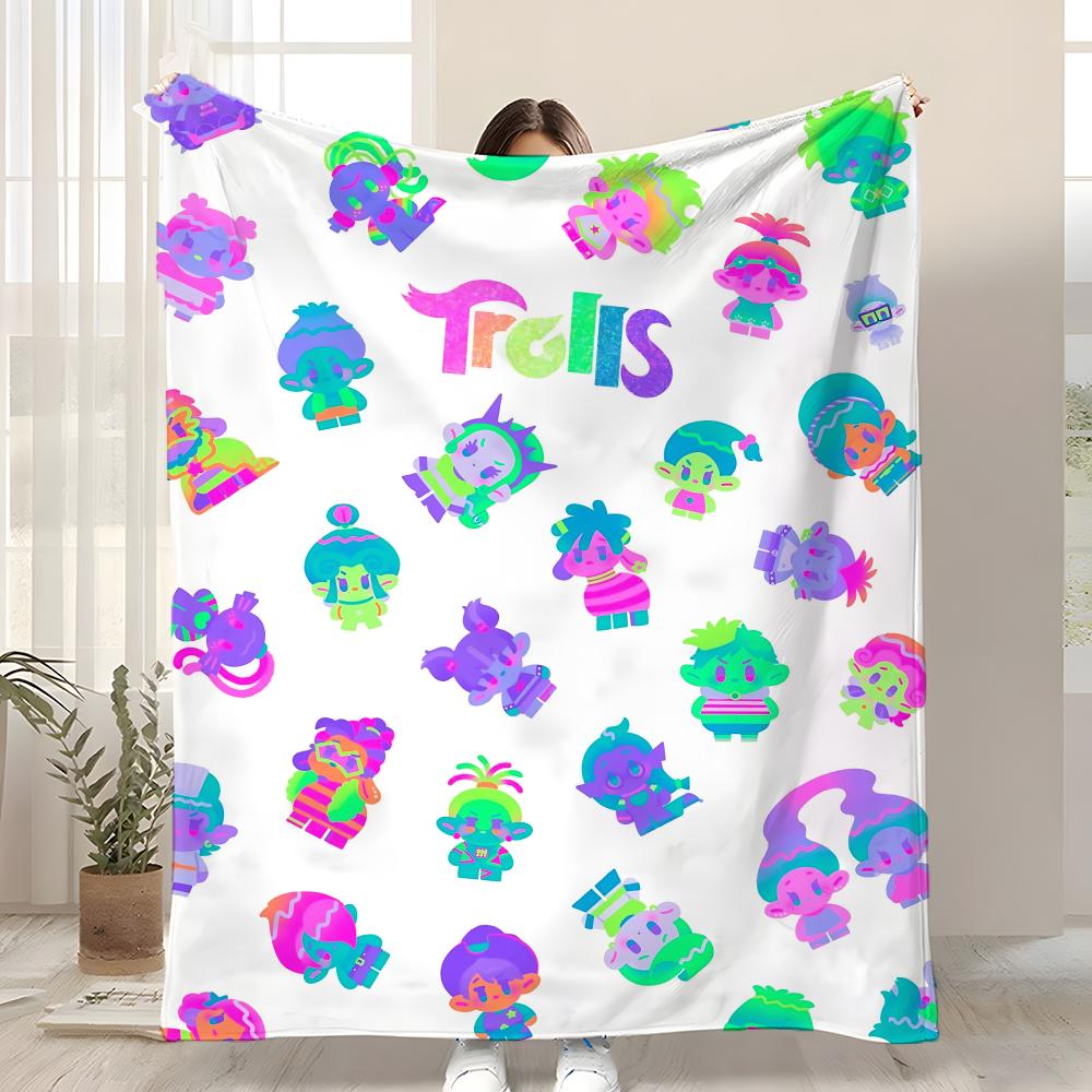 T-Trolls Cartoon Throw Kid-Friendly Flannel Throw Blanket Soft Warm Anti-Static Washable All Season 75x90cm
T-Trolls Cartoon Throw Kid-Friendly Flannel Throw Blanket Soft Warm Anti-Static Washable All Season 75x90cm