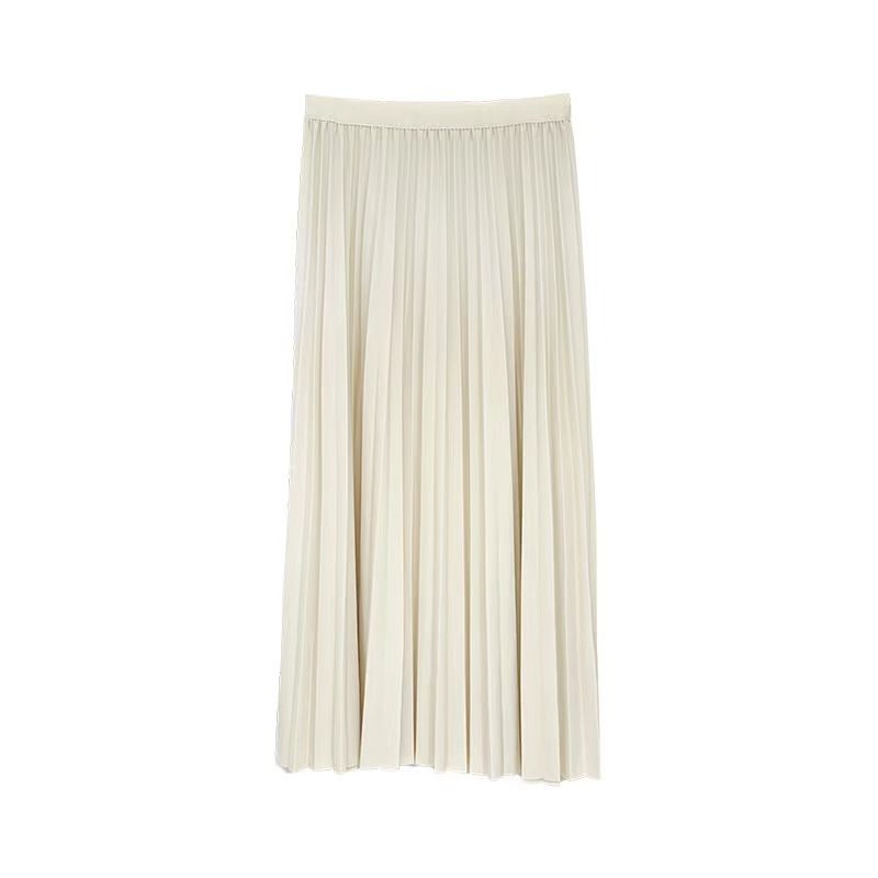 Fashion New Arrival High Waist Pleated Minimalist Ruched Skirt Solid Color High Waisted Skirt Meters apricot All yards
Fashion New Arrival High Waist Pleated Minimalist Ruched Skirt Solid Color High Waisted Skirt Meters apricot All yards