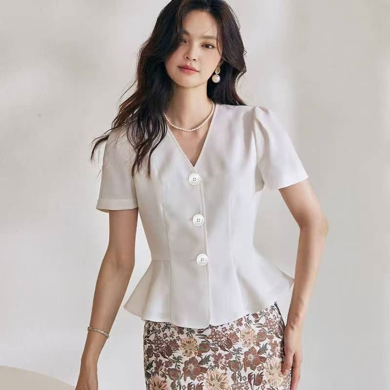 Temperament French Puff Sleeve Suit Jacket for Women Summer New Fashion Commuting Versatile Slim Short S білий
Temperament French Puff Sleeve Suit Jacket for Women Summer New Fashion Commuting Versatile Slim Short S білий