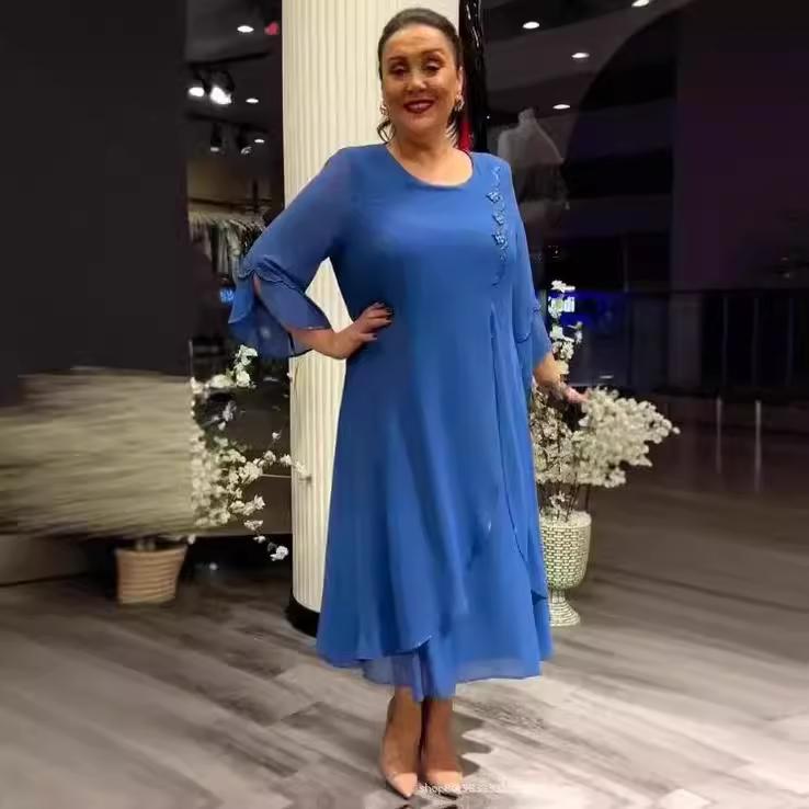 Элегантное платье с расклешенными рукавами, многослойным подолом и декоративными деталями, женская повседневная одежда для вечеринок S синий
Элегантное платье с расклешенными рукавами, многослойным подолом и декоративными деталями, женская повседневная одежда для вечеринок S синий