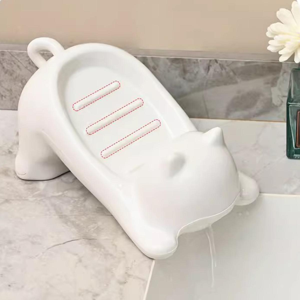 Drainage Cartoon Cat Soap Box for Home Bathroom, Creative, Luxurious, Cute Soap Box Storage Rack, Bathroom Accessory 16 слонова кістка
Drainage Cartoon Cat Soap Box for Home Bathroom, Creative, Luxurious, Cute Soap Box Storage Rack, Bathroom Accessory 16 слонова кістка