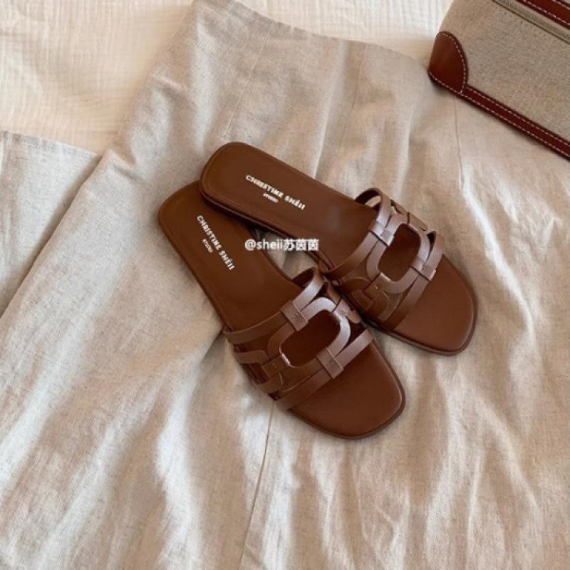 One word with casual beach flat slippers women s sandals outside summer 40 коричневый
One word with casual beach flat slippers women s sandals outside summer 40 коричневый