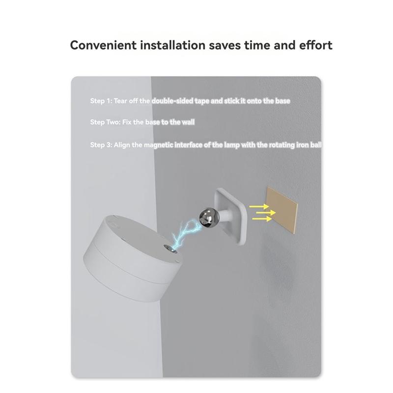 A60Z Top Rechargeable Magnetic LED Wall Light 360° Rotation Touch Remote Control Cabinet Spotlight For Home & Office White білий
A60Z Top Rechargeable Magnetic LED Wall Light 360° Rotation Touch Remote Control Cabinet Spotlight For Home & Office White білий