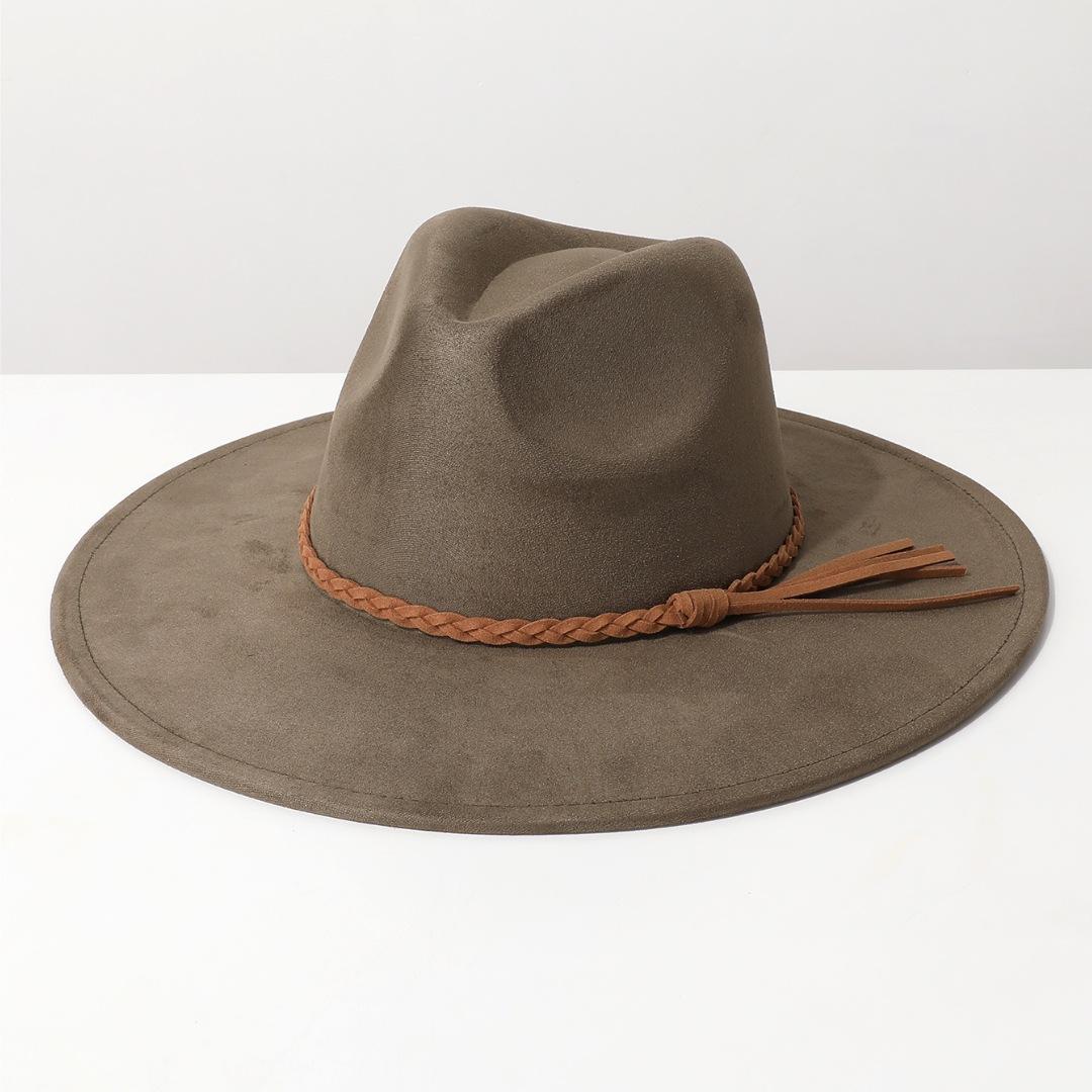 New Suede felt hat for men and women, couple s large-brimmed hat with heart-shaped top, gentleman s hat Average Size оливковий
New Suede felt hat for men and women, couple s large-brimmed hat with heart-shaped top, gentleman s hat Average Size оливковий