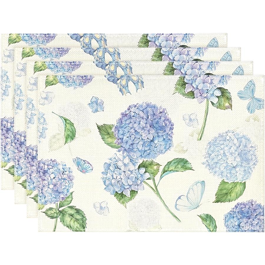 Hydrangea Placemats Set of 4 Floral Linen Table Mats Heat Resistant Washable Kitchen Dining Decor Spring Home Decor 4Pcs-30X45cm(12X18in
Hydrangea Placemats Set of 4 Floral Linen Table Mats Heat Resistant Washable Kitchen Dining Decor Spring Home Decor 4Pcs-30X45cm(12X18in