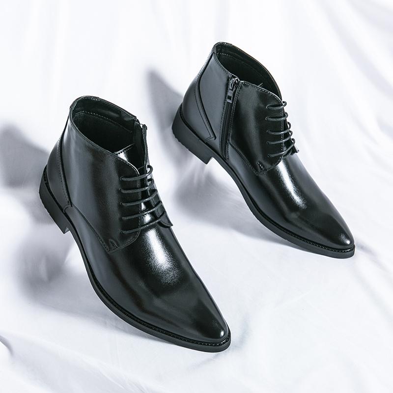 High Quality Men s Leather Oxford Ankle Boots Men s Dress Shoes Yuppie Formal Chelsea Boots Man Trend Brogue Social Shoes Men 45
High Quality Men s Leather Oxford Ankle Boots Men s Dress Shoes Yuppie Formal Chelsea Boots Man Trend Brogue Social Shoes Men 45