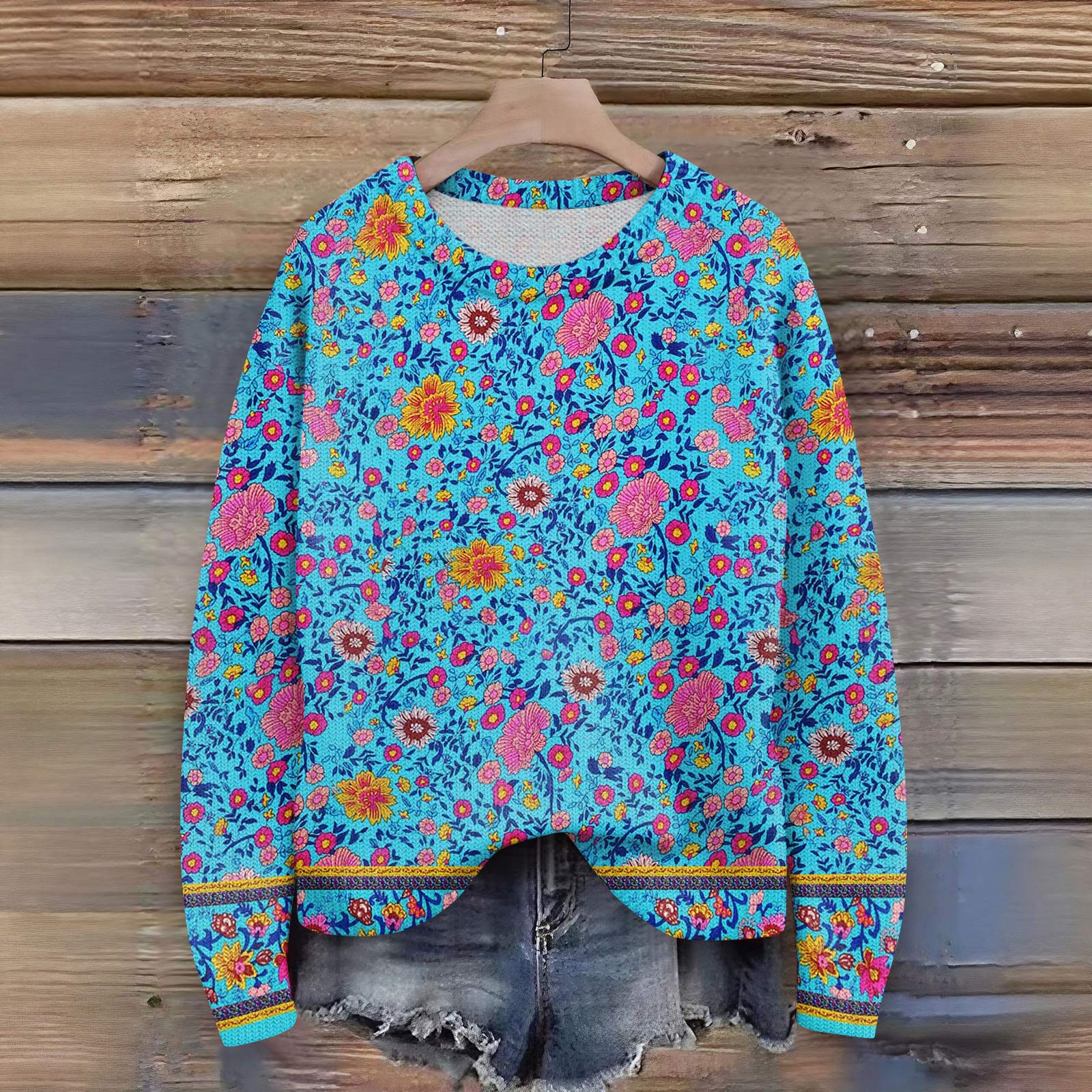 Пуловеры с длинным рукавом для женщин, с круглым вырезом, повседневные, милые, с принтом, вязаные, оверсайз L
Пуловеры с длинным рукавом для женщин, с круглым вырезом, повседневные, милые, с принтом, вязаные, оверсайз L