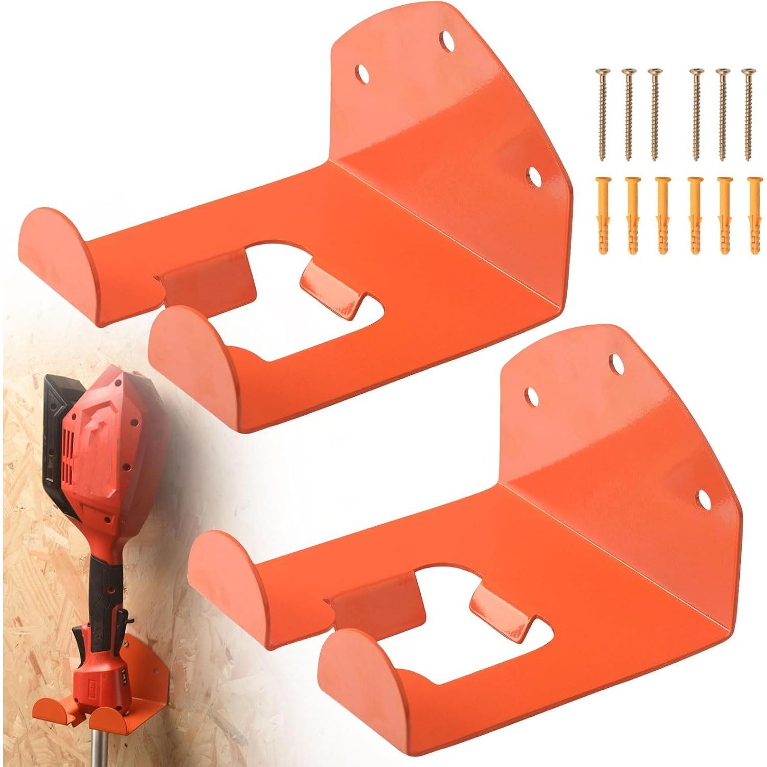 2 Pack Trimmer Rack Suit Trimmer Rack Garden Power Tool Hanger Garage Storage for Stihl Kombi, Grass/Hedge Trimmer, Adjustable, Wall Mount 2-Pack помаранчевий
2 Pack Trimmer Rack Suit Trimmer Rack Garden Power Tool Hanger Garage Storage for Stihl Kombi, Grass/Hedge Trimmer, Adjustable, Wall Mount 2-Pack помаранчевий