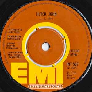 7inch Record JILTED JOHN - Jilted John INT567 EMI Internation 1978 UK Rock Used
7inch Record JILTED JOHN - Jilted John INT567 EMI Internation 1978 UK Rock Used