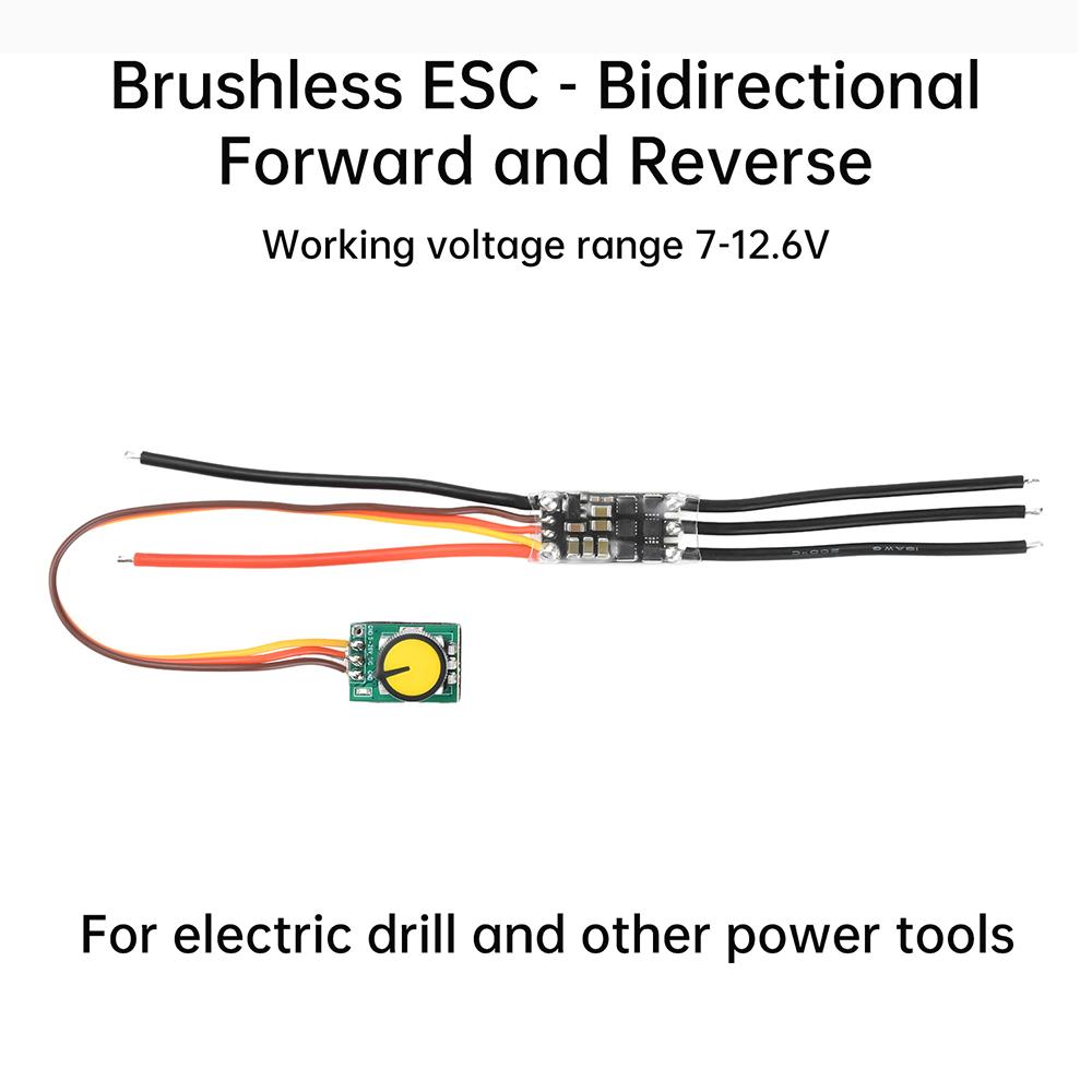 Violent Fan Modification DC7-26V High-speed Three-phase Brushless Speed Controller 20-30A ESC Power Tools Air Pump Drill
Violent Fan Modification DC7-26V High-speed Three-phase Brushless Speed Controller 20-30A ESC Power Tools Air Pump Drill