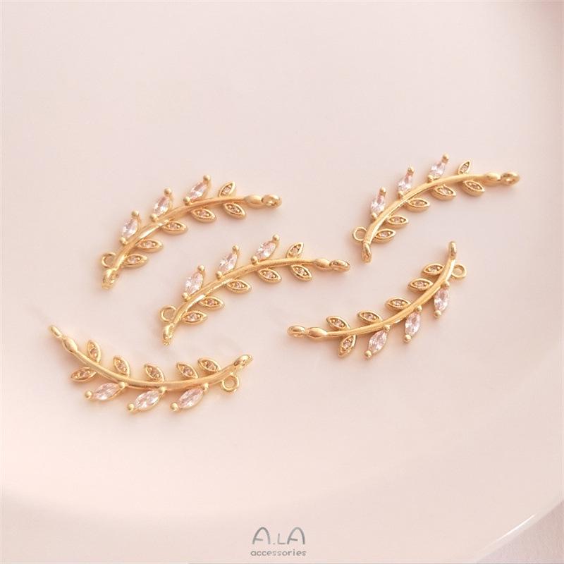 14K Gold-Filled Color-Preserving Zircon Twig Pendant Choker Necklace with Jump Rings - Handmade DIY Jewelry.
14K Gold-Filled Color-Preserving Zircon Twig Pendant Choker Necklace with Jump Rings - Handmade DIY Jewelry.