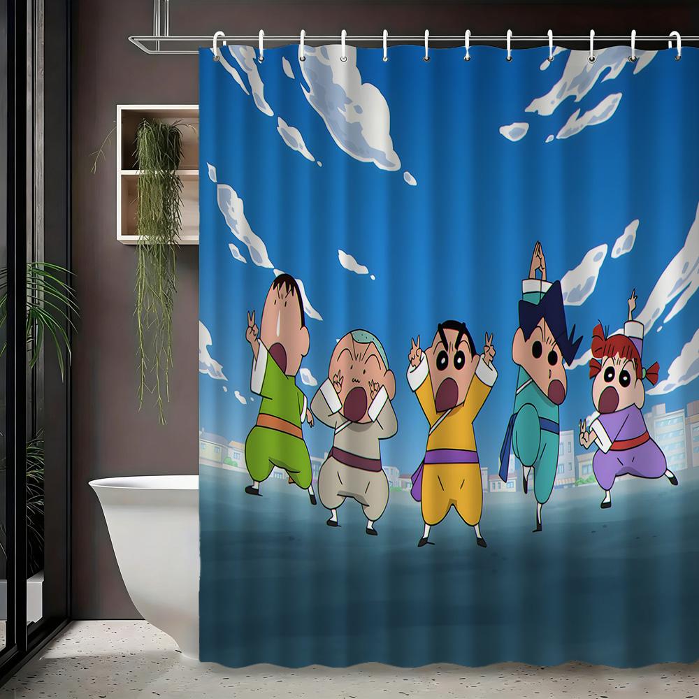 Crayon Shin-Chan & Friends Police Costume 2D Print Waterproof Shower Curtain, Beige Anime Bathroom Decor With Hooks W60H190(CM)-1 Pcs
Crayon Shin-Chan & Friends Police Costume 2D Print Waterproof Shower Curtain, Beige Anime Bathroom Decor With Hooks W60H190(CM)-1 Pcs