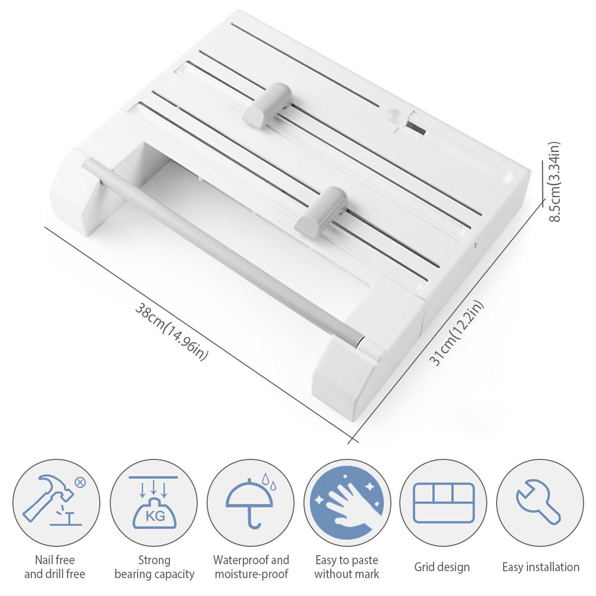 Многофункциональная кухонная полка для хранения Органайзер для трех рулонов бумаги Диспенсер для пищевой пленки Держатель для полотенец Пластиковый резак для ленты Резак для пищевой пленки
Многофункциональная кухонная полка для хранения Органайзер для трех рулонов бумаги Диспенсер для пищевой пленки Держатель для полотенец Пластиковый резак для ленты Резак для пищевой пленки