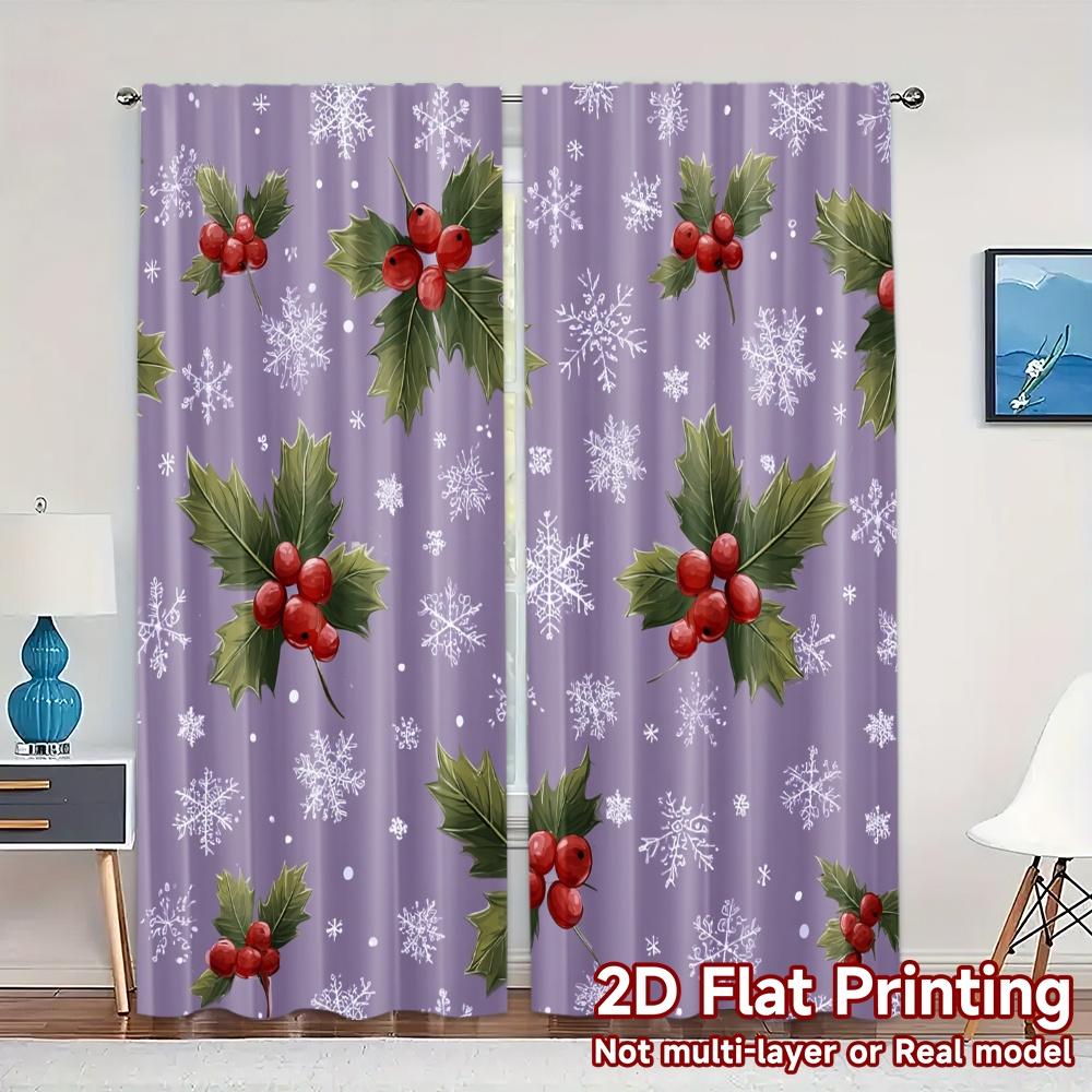 Sheer Flat Printing Jit Curtains Without Rod Festive Santa Scene Pattern Semi All Seasons Curtain Set Of 2 Modern Made Polyester Washable W100*H70(CM)-Hooks&2PCS
Sheer Flat Printing Jit Curtains Without Rod Festive Santa Scene Pattern Semi All Seasons Curtain Set Of 2 Modern Made Polyester Washable W100*H70(CM)-Hooks&2PCS