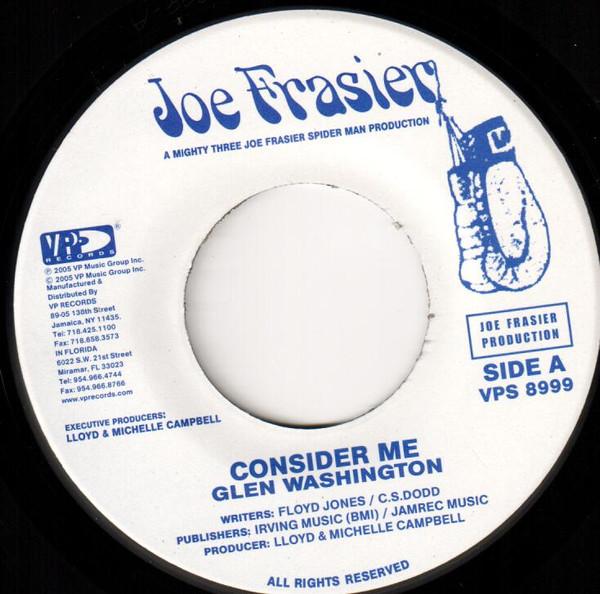 7inch Record GLEN WASHINGTON - Consider Me VPS8999 Joe Frasier, VP 2005 Japan Reggae, Ska & Dub Used
7inch Record GLEN WASHINGTON - Consider Me VPS8999 Joe Frasier, VP 2005 Japan Reggae, Ska & Dub Used