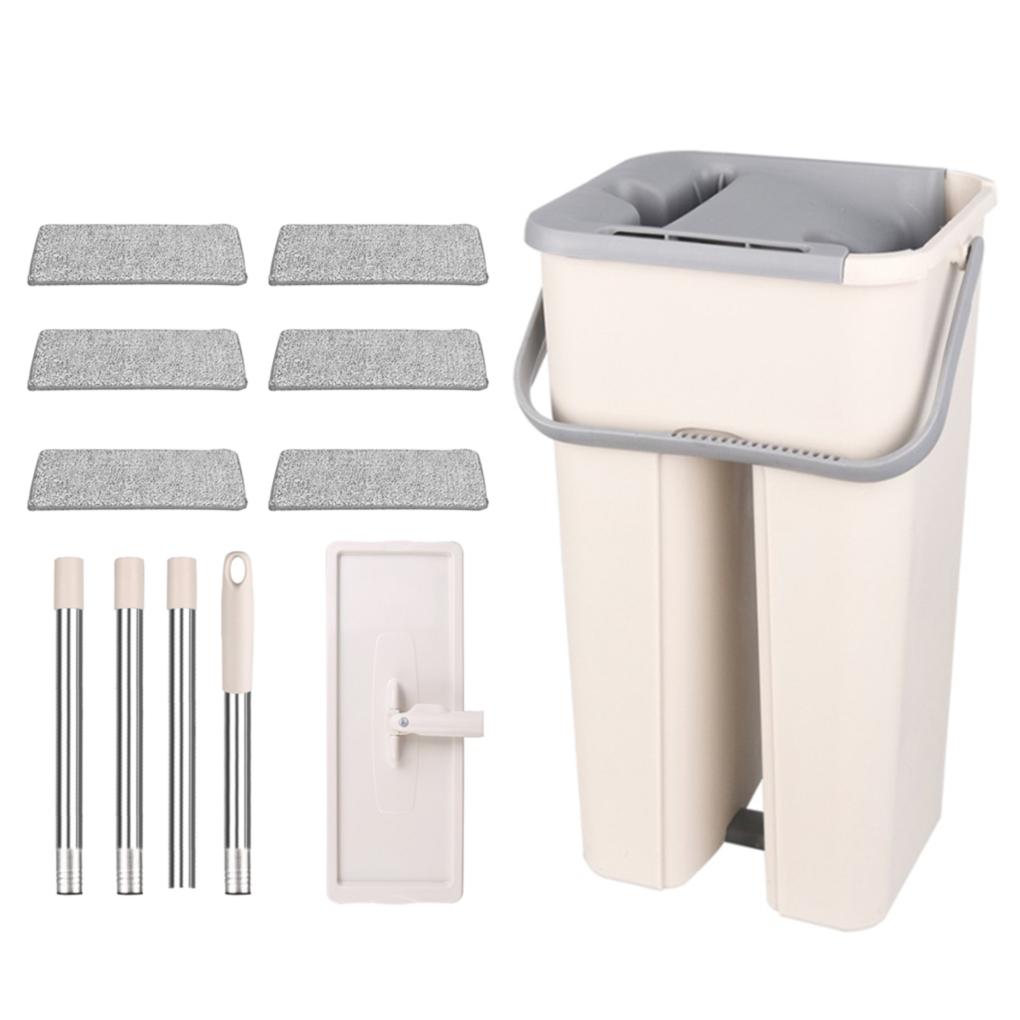 Flat Bucket Set Self-wash Microfiber Reusable Dry Wet Floor Washing Tools
Flat Bucket Set Self-wash Microfiber Reusable Dry Wet Floor Washing Tools