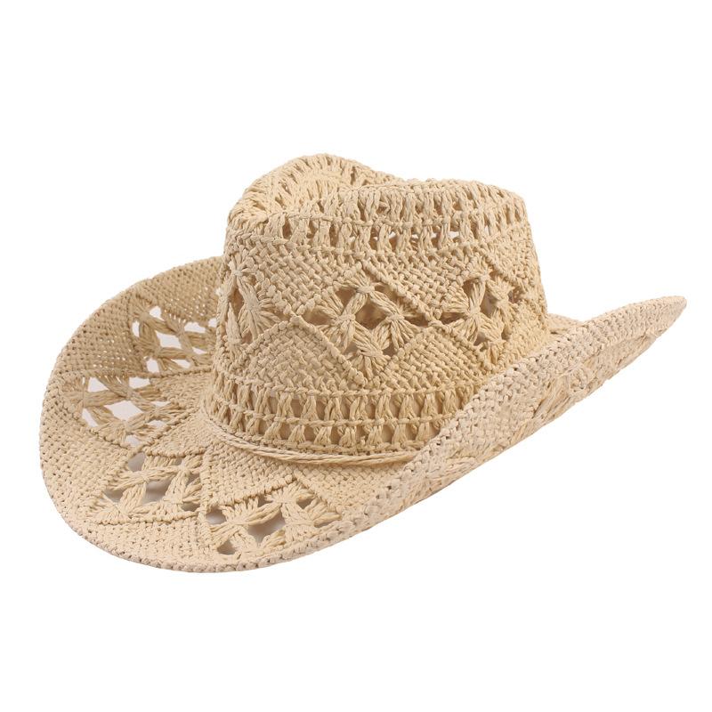 Fashion Hollowed Jazz Hat Handmade Cowboy Straw Hat Women Men Summer Outdoor Travel Beach Hats Unisex Solid Western Sunshade Cap One Size бежевый
Fashion Hollowed Jazz Hat Handmade Cowboy Straw Hat Women Men Summer Outdoor Travel Beach Hats Unisex Solid Western Sunshade Cap One Size бежевый