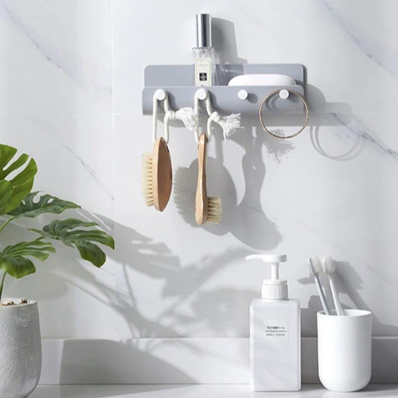 Creative U-shaped Wall Mounted Storage Rack with No Drilling and 4 Hooks Bathroom Multifunctional Storage Rack Home Key Hook белый
Creative U-shaped Wall Mounted Storage Rack with No Drilling and 4 Hooks Bathroom Multifunctional Storage Rack Home Key Hook белый