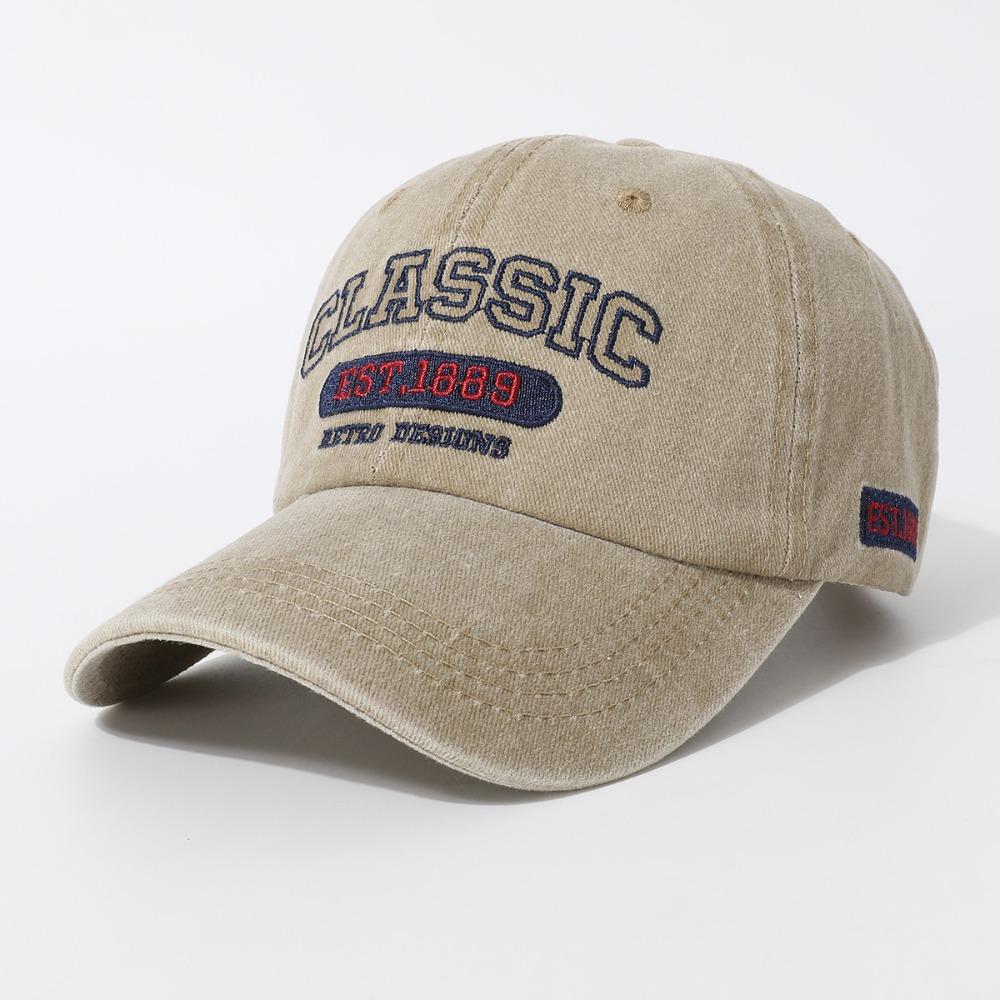 Fashion Classic EST.1889 Embroidery Baseball Cap Visor Washed Cotton Peaked Cap Adjustable Baseball Hats For Man Women Unisex хаки
Fashion Classic EST.1889 Embroidery Baseball Cap Visor Washed Cotton Peaked Cap Adjustable Baseball Hats For Man Women Unisex хаки