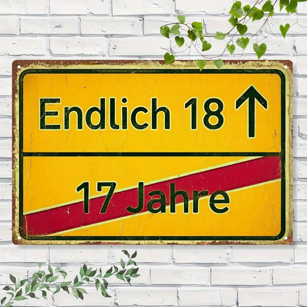 Vintage Metal Wall Art 20x3in 2D Flat Yellow Green Arrow German Text 18th Birthday Gift Rustic Home Decor Distressed Finish белый
Vintage Metal Wall Art 20x3in 2D Flat Yellow Green Arrow German Text 18th Birthday Gift Rustic Home Decor Distressed Finish белый