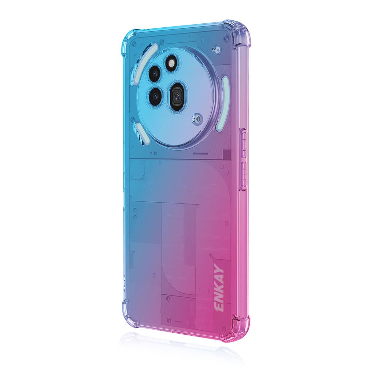 Ні за що Телефон (3а) Прозорий чохол з ТПУ ENKAY Потовщений Чотирикутовий Захист від Падінь Задня Кришка Телефону Blue/Pink
Ні за що Телефон (3а) Прозорий чохол з ТПУ ENKAY Потовщений Чотирикутовий Захист від Падінь Задня Кришка Телефону Blue/Pink