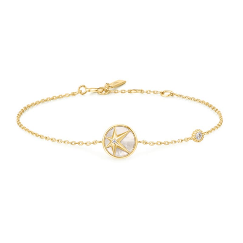ANIA HAIE Gold Star Mother-of-Pearl 925 Silver Bracelet B065-02G single type
ANIA HAIE Gold Star Mother-of-Pearl 925 Silver Bracelet B065-02G single type