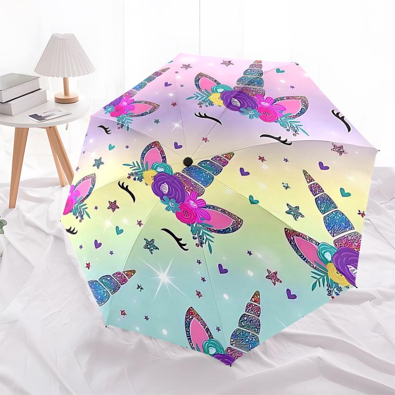 Unicorn Floral Festival Umbrella - Automatic Open/Closed, 3-Fold Design, 8-Bone Iron Frame, Perfect Gift for Fans and Travelers0104340a
Unicorn Floral Festival Umbrella - Automatic Open/Closed, 3-Fold Design, 8-Bone Iron Frame, Perfect Gift for Fans and Travelers0104340a