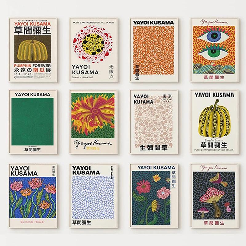 Yayoi Kusama постеры с цветами тыквы и принтами, абстрактная настенная живопись на холсте, скандинавские современные картины для гостиной, домашний декор
Yayoi Kusama постеры с цветами тыквы и принтами, абстрактная настенная живопись на холсте, скандинавские современные картины для гостиной, домашний декор