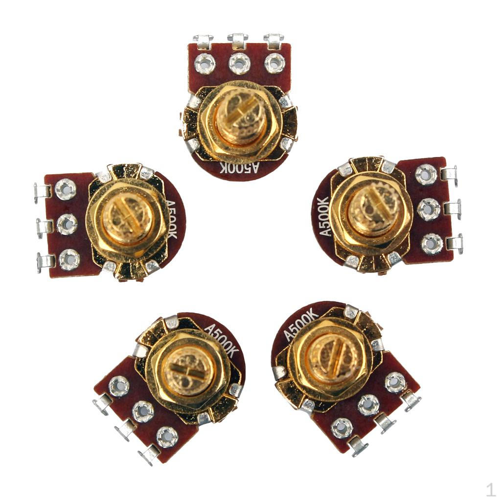 Set of 5 Bass Pots A500K-ohm Potentiometer Copper for Electronics
Set of 5 Bass Pots A500K-ohm Potentiometer Copper for Electronics
