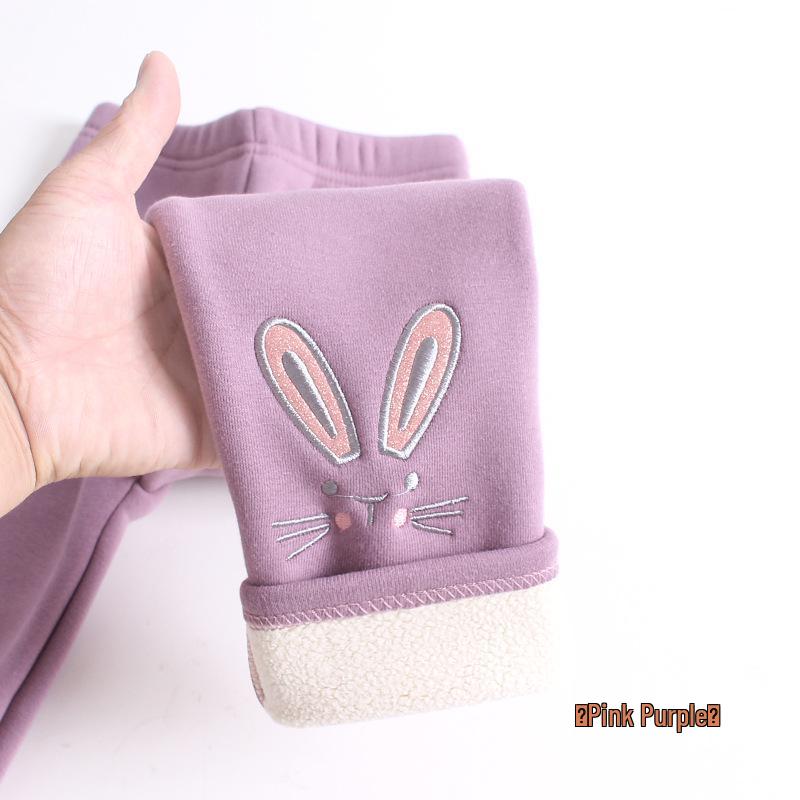 Girls Winter Fleece-Lined Cotton Leggings with Rabbit Embroidery 120 cm
Girls Winter Fleece-Lined Cotton Leggings with Rabbit Embroidery 120 cm