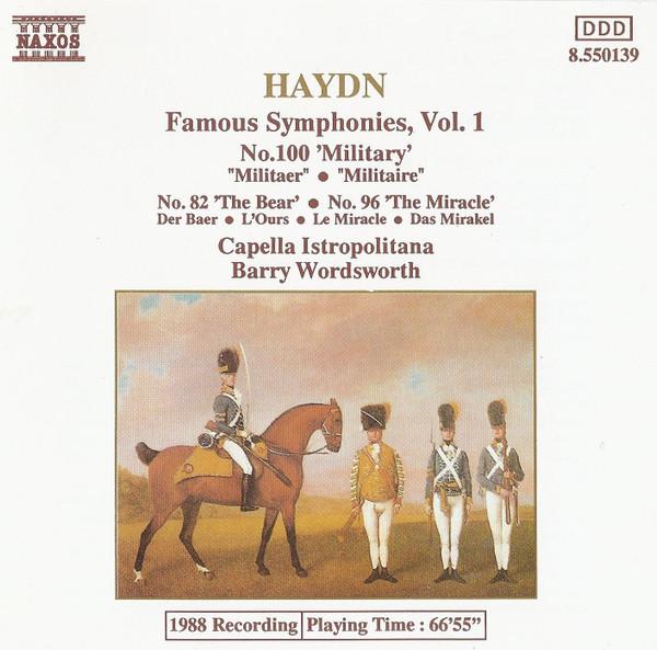 CD HAYDN CAPELLA ISTROPOLITANA BARRY Famous Symphonies Vol 1 No.100 m 8550139 Naxos 1988 UK Classical Used
CD HAYDN CAPELLA ISTROPOLITANA BARRY Famous Symphonies Vol 1 No.100 m 8550139 Naxos 1988 UK Classical Used