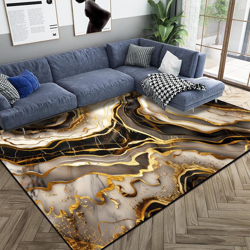 Nordic Luxury Golden Carpets for Living Room Abstract Non-slip Room Decoration Home Floor Mat Bedroom Easy Cleaning Non-slip Rug 60x90cm
Nordic Luxury Golden Carpets for Living Room Abstract Non-slip Room Decoration Home Floor Mat Bedroom Easy Cleaning Non-slip Rug 60x90cm