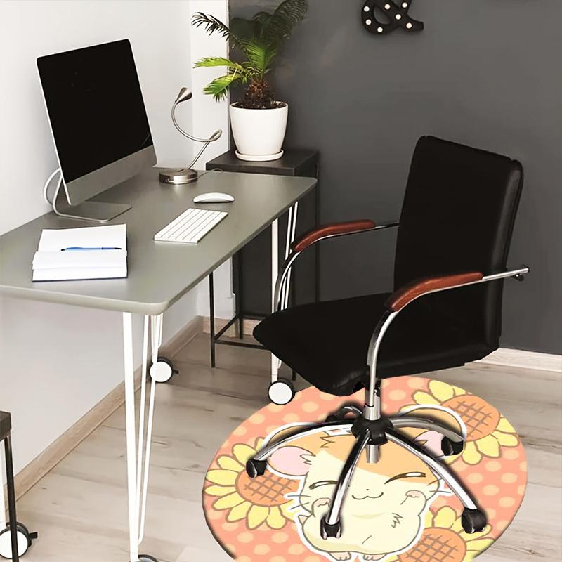 1pc Cute Hamster with Sunflowers Round carpet, Made of Polyester,Perfect for Decorating Office Chairs, Living Rooms 80cm
1pc Cute Hamster with Sunflowers Round carpet, Made of Polyester,Perfect for Decorating Office Chairs, Living Rooms 80cm
