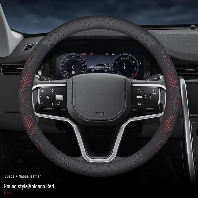 Carbon Fiber Suede Steering Wheel Cover: Breathable, Non-slip, Wear-resistant for All Seasons 38cm
Carbon Fiber Suede Steering Wheel Cover: Breathable, Non-slip, Wear-resistant for All Seasons 38cm