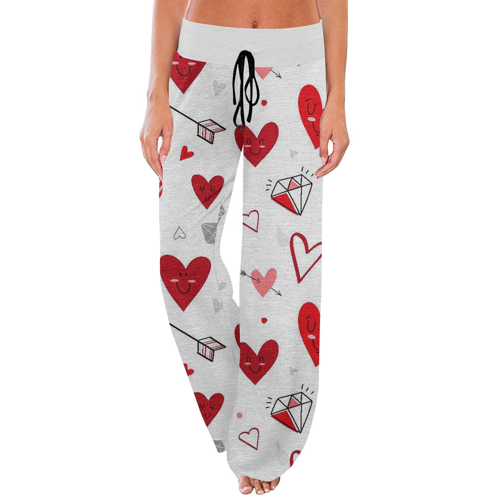 Жіночі зручні піжамні штани з кишенями на День Святого Валентина, широкі брюки на шнурках XL білий
Жіночі зручні піжамні штани з кишенями на День Святого Валентина, широкі брюки на шнурках XL білий