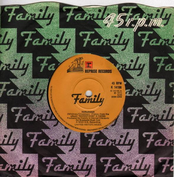 7inch Record FAMILY - Burlesque / The Rocking R s K14196 Reprise Records 1972 UK Soul/Funk Used
7inch Record FAMILY - Burlesque / The Rocking R s K14196 Reprise Records 1972 UK Soul/Funk Used