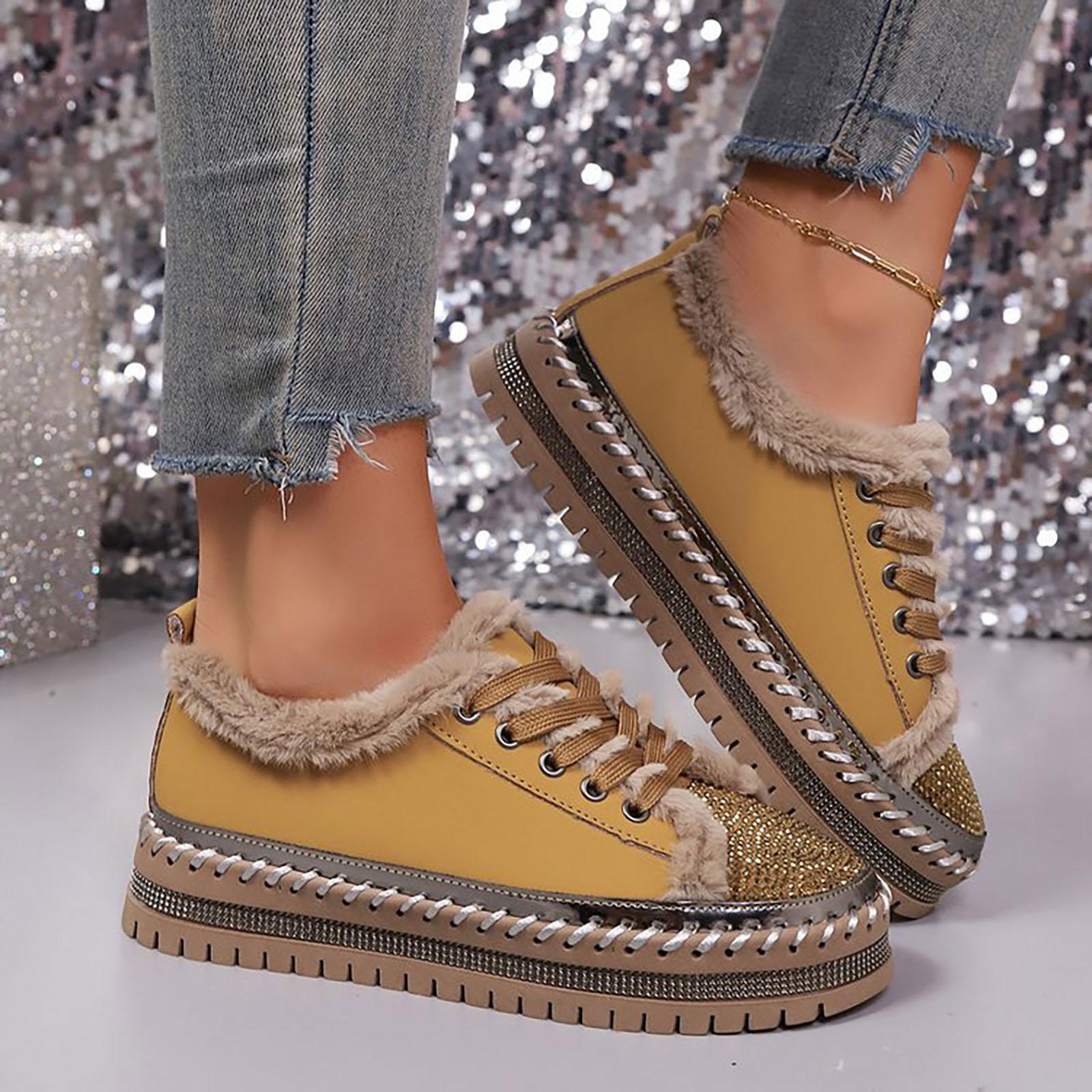 Women s Casual Comfortable Flat Soled Plush Warm Rhinestone Lined Casual Shoes Dress Shoes for Women Low Heel Casual 36 коричневий
Women s Casual Comfortable Flat Soled Plush Warm Rhinestone Lined Casual Shoes Dress Shoes for Women Low Heel Casual 36 коричневий