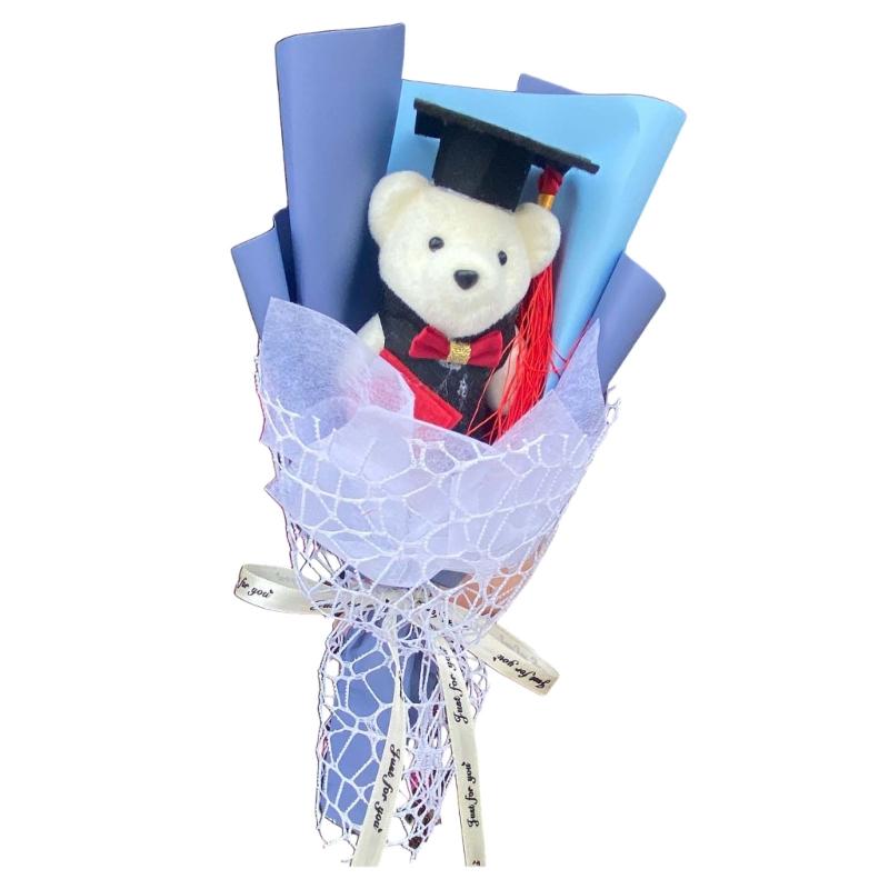 Artificial Flower Bouquets Cartoon Toy Bear Bouquet Graduation Bouquets for Student Teacher Graduation Party Supplies синий
Artificial Flower Bouquets Cartoon Toy Bear Bouquet Graduation Bouquets for Student Teacher Graduation Party Supplies синий