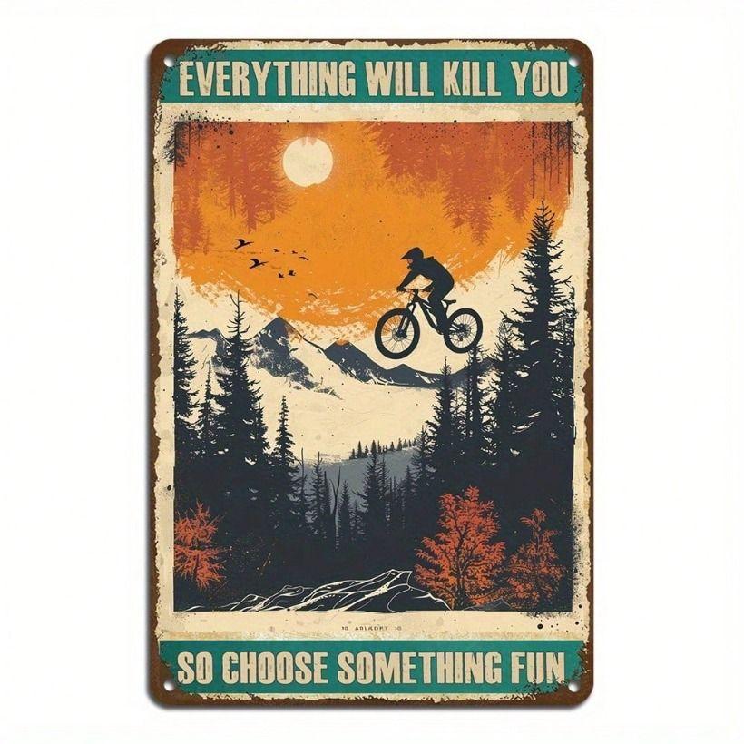 Vintage Mountain Bike Metal Sign 8x12 Inch Wall Decor Garage Bar
Vintage Mountain Bike Metal Sign 8x12 Inch Wall Decor Garage Bar