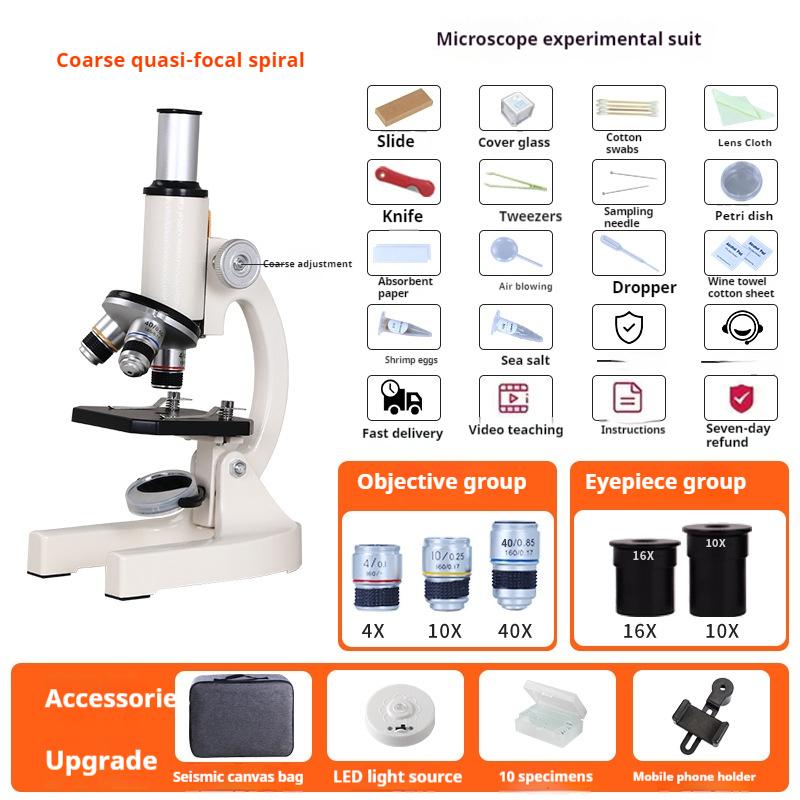 Optical Microscope for Primary and Secondary School Biology Science Popularization Teaching for Children
Optical Microscope for Primary and Secondary School Biology Science Popularization Teaching for Children