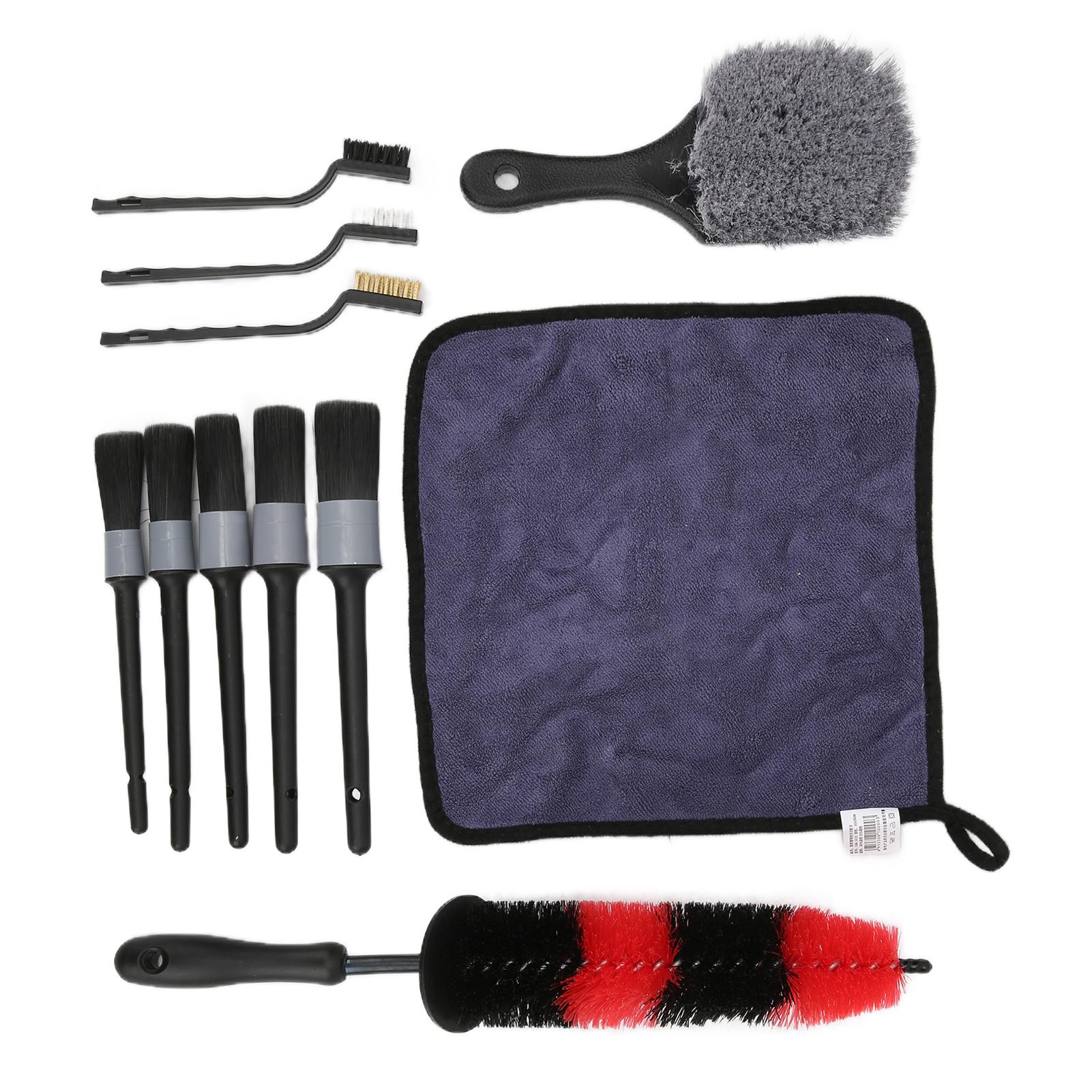 11pcs Car Detailing Brushes Auto Tire Cleaning Tool Kit Washing Towel for Interior Exterior Dashboard Seat Window
11pcs Car Detailing Brushes Auto Tire Cleaning Tool Kit Washing Towel for Interior Exterior Dashboard Seat Window