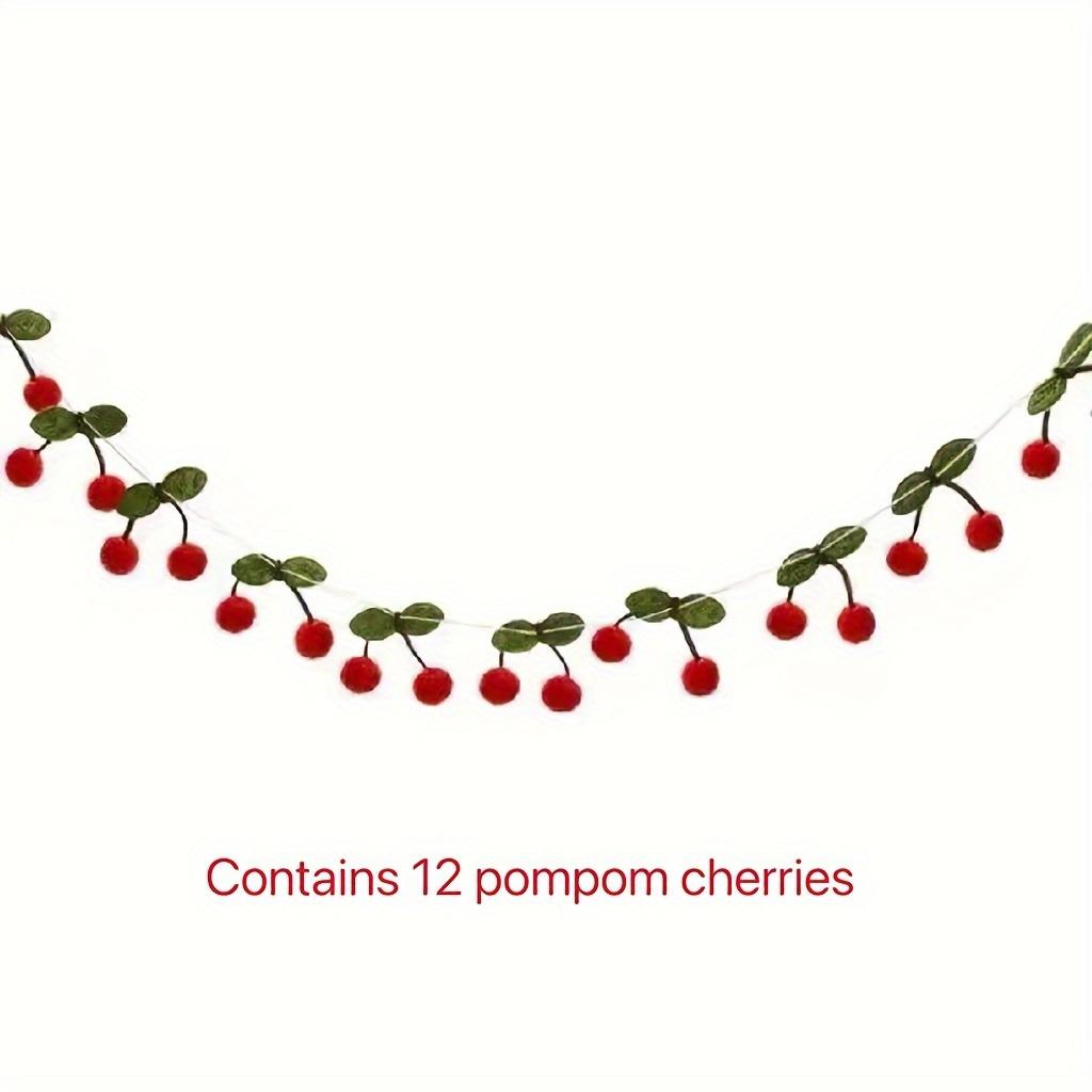Cherry Wreath Ornament, Cherry Birthday Decoration, Pompom Felt Pennant, Cherry Wreath, Colorful Fruit Hanging Birthday Wedding Wall Decoration червоний
Cherry Wreath Ornament, Cherry Birthday Decoration, Pompom Felt Pennant, Cherry Wreath, Colorful Fruit Hanging Birthday Wedding Wall Decoration червоний