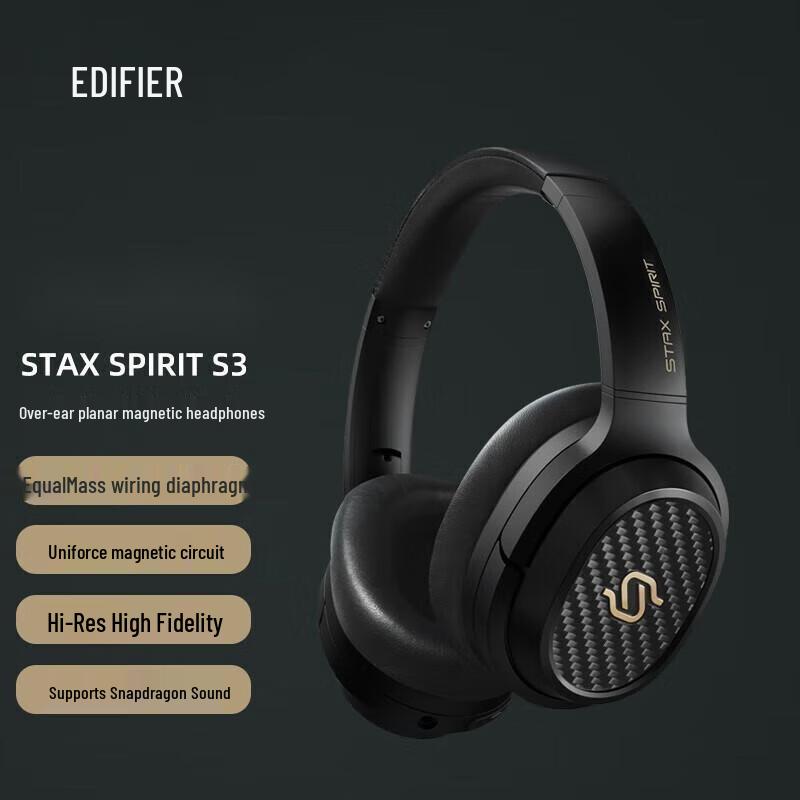 Edifier STAX SPIRIT S3 Planar Magnetic Bluetooth Headphones
Edifier STAX SPIRIT S3 Planar Magnetic Bluetooth Headphones