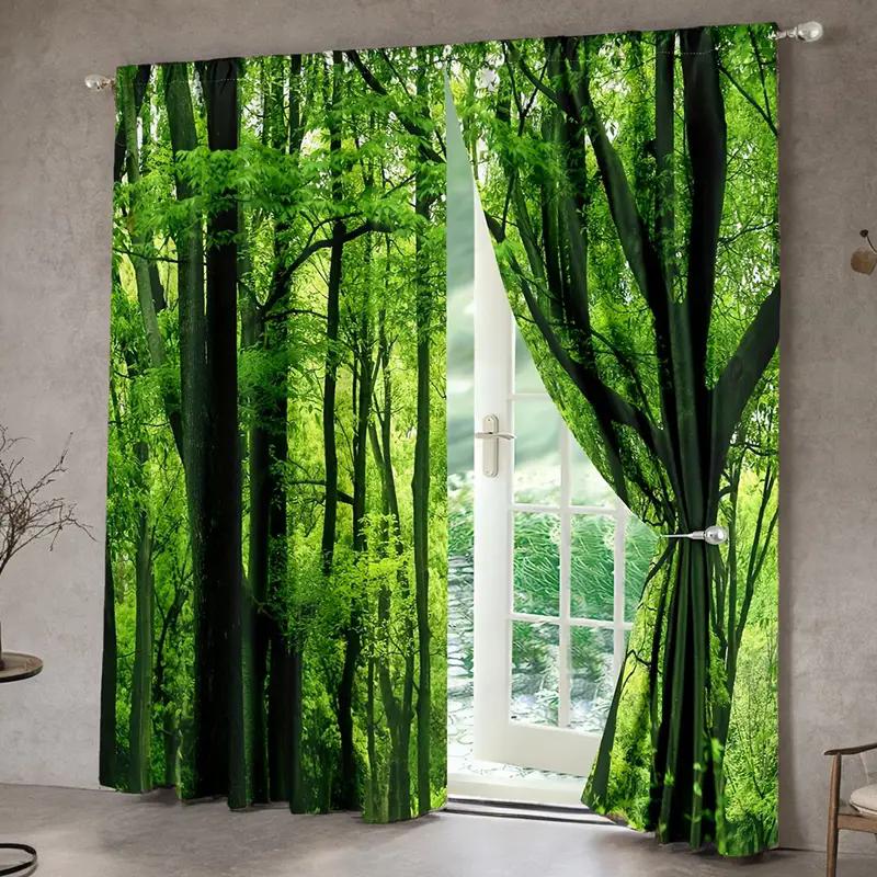 2 шт. - Лес, зеленые деревья, джунгли, шторы с принтом в виде природного пейзажа, шторы с кулиской, украшение для дома, украшение для комнаты 29Wx64L(75x166CM)x2
2 шт. - Лес, зеленые деревья, джунгли, шторы с принтом в виде природного пейзажа, шторы с кулиской, украшение для дома, украшение для комнаты 29Wx64L(75x166CM)x2