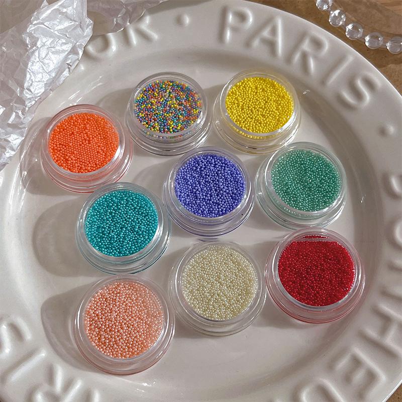 Nail Art Colored Beads Micro Mini Micro Iridescent Nail Charms Glitter Nails Art Tiny Bead Nail Art Pearls For Nail Decor
Nail Art Colored Beads Micro Mini Micro Iridescent Nail Charms Glitter Nails Art Tiny Bead Nail Art Pearls For Nail Decor