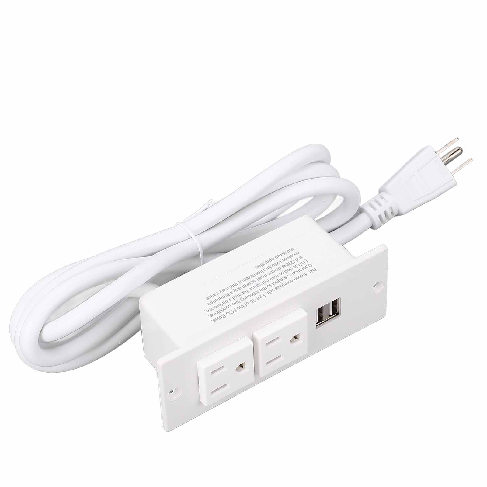 Recessed Power Strip 1500W 2 AC Outlets 2 USB Ports Furniture Power Socket with 1.5m Cord 12A
Recessed Power Strip 1500W 2 AC Outlets 2 USB Ports Furniture Power Socket with 1.5m Cord 12A