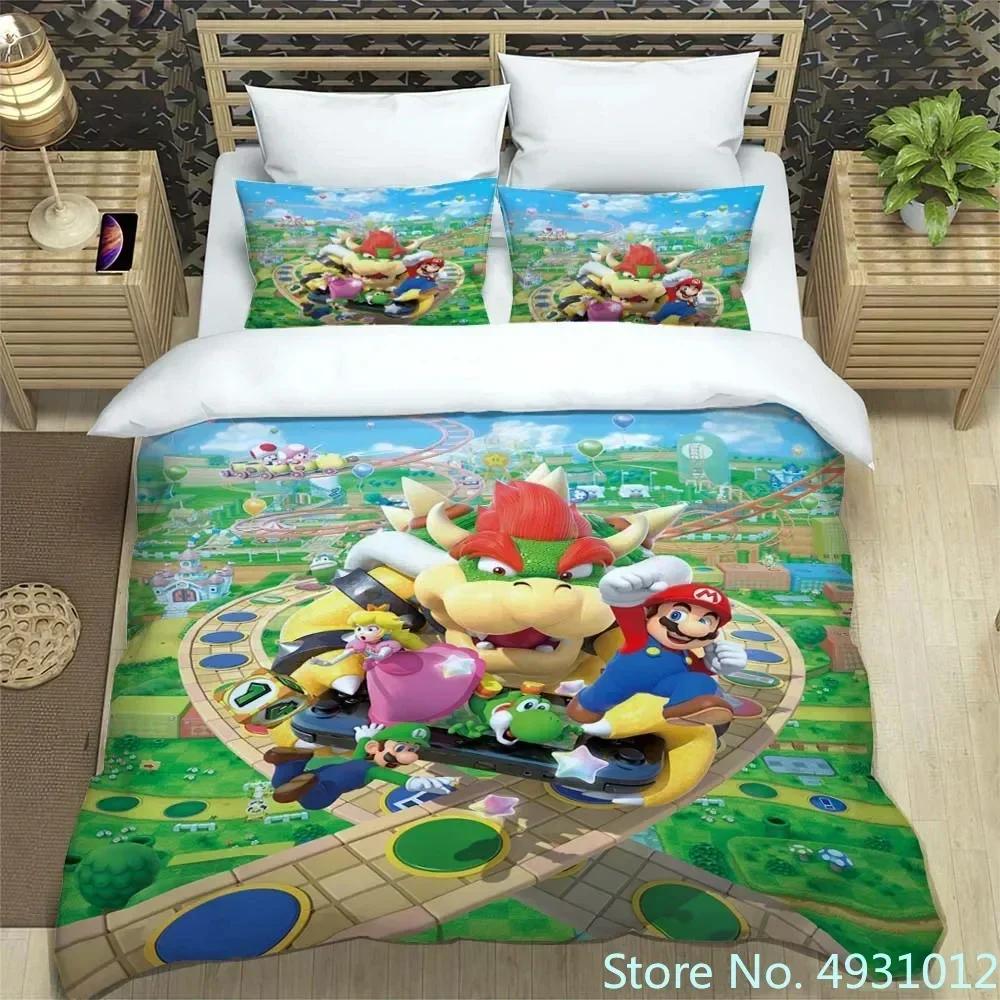 Anime Jumpman Super Mario Children Bedding Set Pillowcase Bedclothes Cartoon 3D Printed Kids Adult Boys Quilt Duvet Cover Gift US Twin(172*218cm)3pcs
Anime Jumpman Super Mario Children Bedding Set Pillowcase Bedclothes Cartoon 3D Printed Kids Adult Boys Quilt Duvet Cover Gift US Twin(172*218cm)3pcs