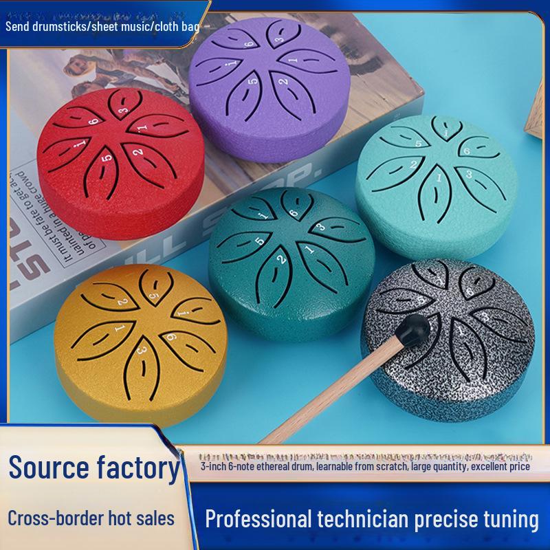 Beginner s Mini Steel Tongue Drum - 3 with 6 Tones / 6 with 8 or 11 Tones, Ideal for Children.
Beginner s Mini Steel Tongue Drum - 3 with 6 Tones / 6 with 8 or 11 Tones, Ideal for Children.