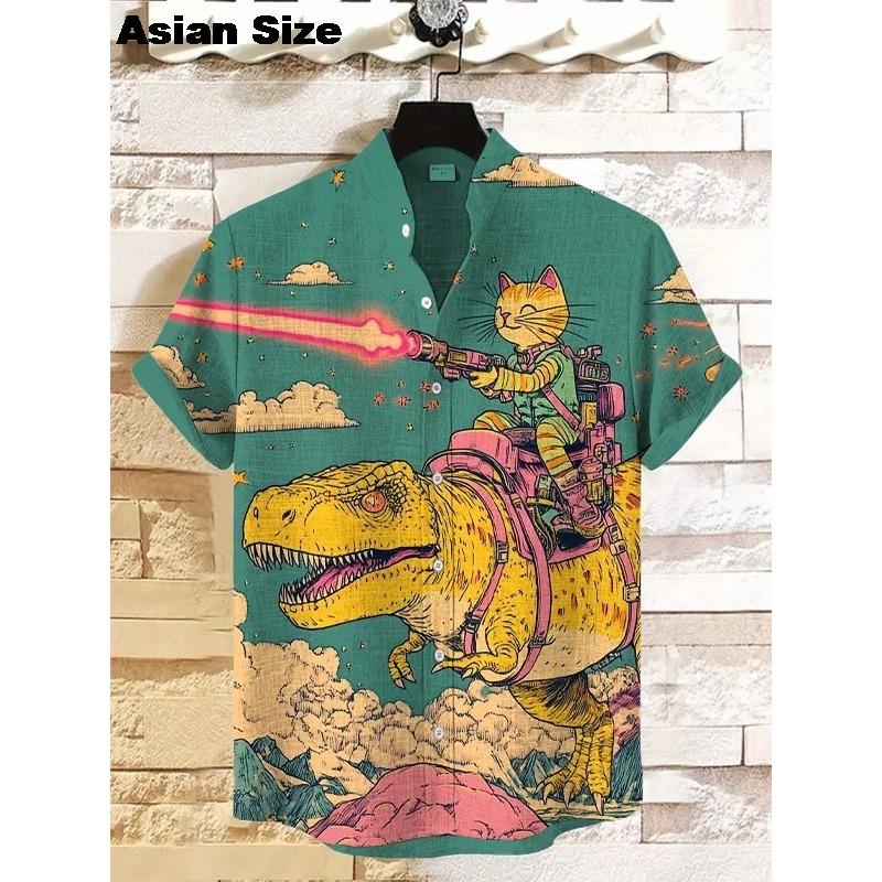 Men s Cat Graphics Shirts Short Sleeved Button Down Lapel Shirt For Summer Funny Tops Vacation Casual Hawaiian Shirts M
Men s Cat Graphics Shirts Short Sleeved Button Down Lapel Shirt For Summer Funny Tops Vacation Casual Hawaiian Shirts M